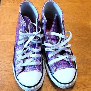 Kids Sparkle Converse Size 2